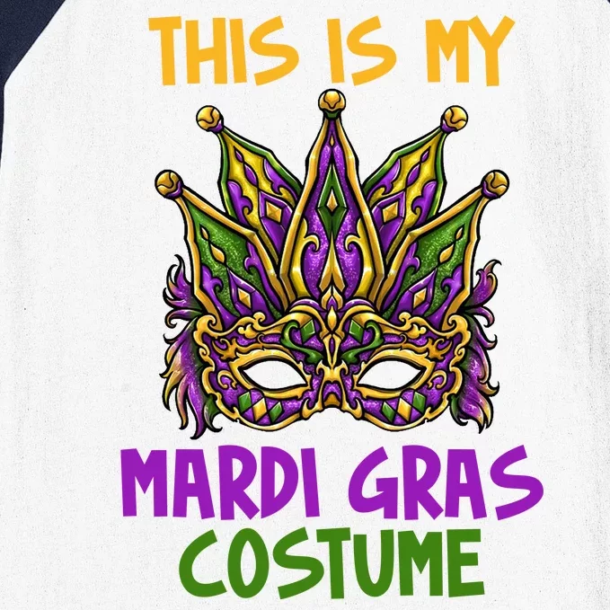 This Is My Mardi Gras Costume Festive Baseball Sleeve Shirt