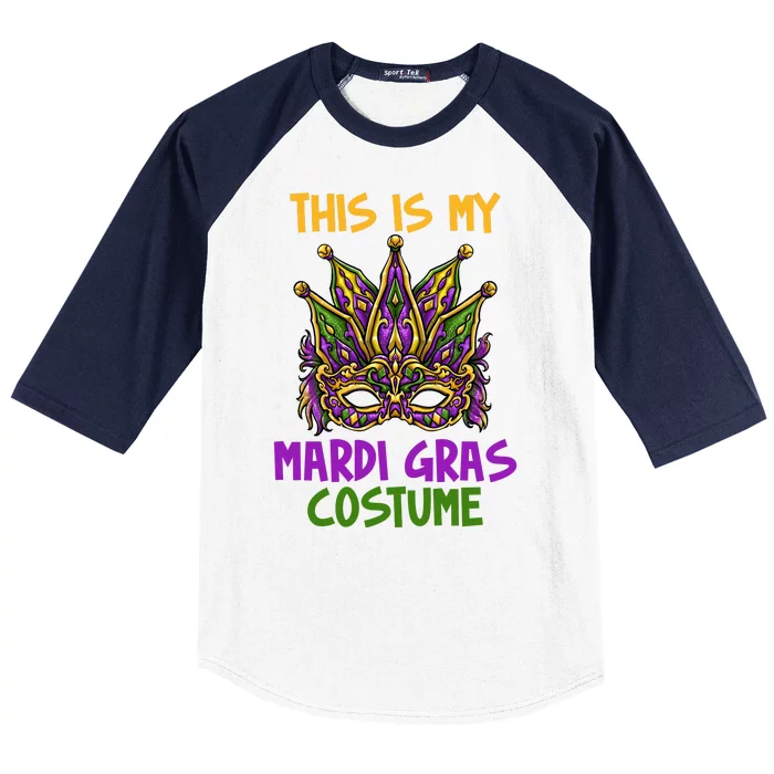 This Is My Mardi Gras Costume Festive Baseball Sleeve Shirt