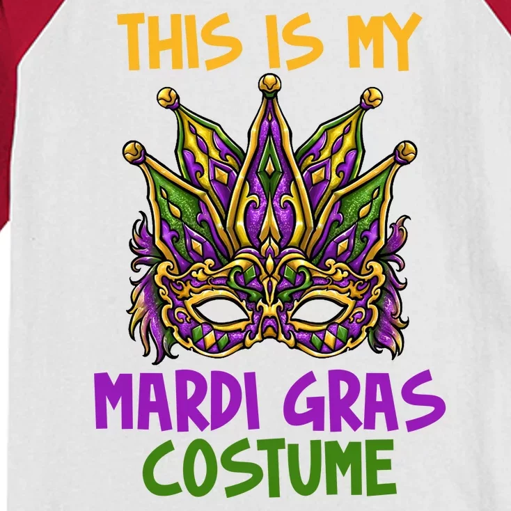 This Is My Mardi Gras Costume Festive Kids Colorblock Raglan Jersey