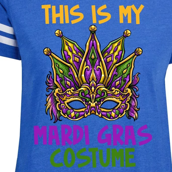 This Is My Mardi Gras Costume Festive Enza Ladies Jersey Football T-Shirt