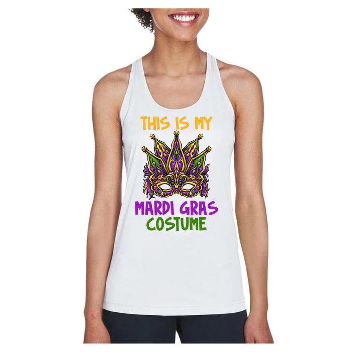 This Is My Mardi Gras Costume Festive Women's Racerback Tank