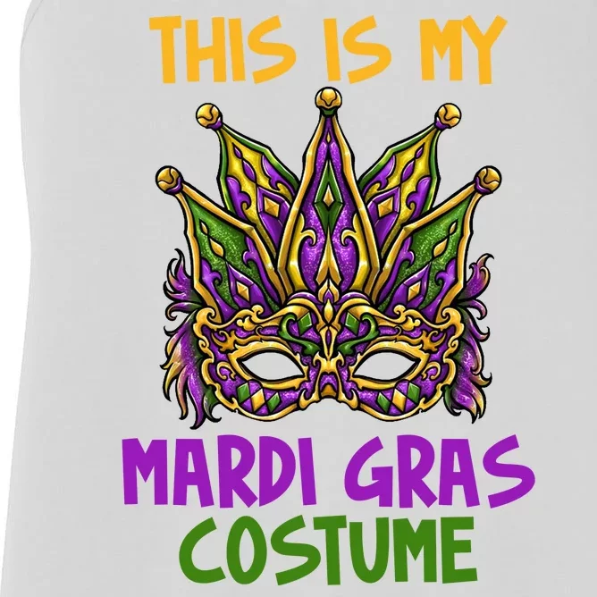 This Is My Mardi Gras Costume Festive Women's Racerback Tank