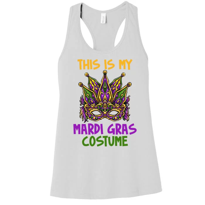 This Is My Mardi Gras Costume Festive Women's Racerback Tank