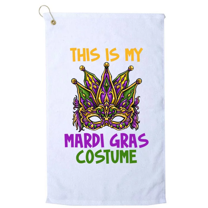 This Is My Mardi Gras Costume Festive Platinum Collection Golf Towel