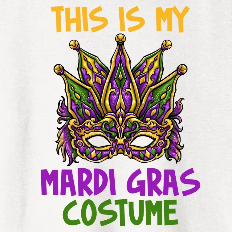 This Is My Mardi Gras Costume Festive Women's Crop Top Tee