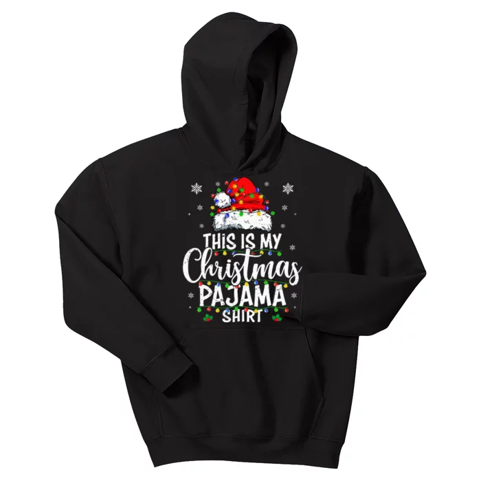 This Is My Christmas Pajama Lights Kids Hoodie