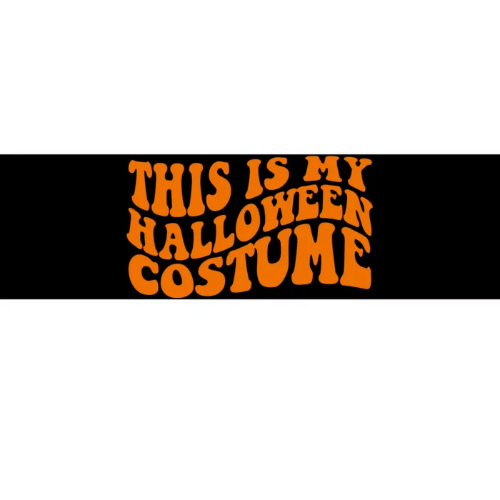 This Is My Halloween Costume Retro Bumper Sticker