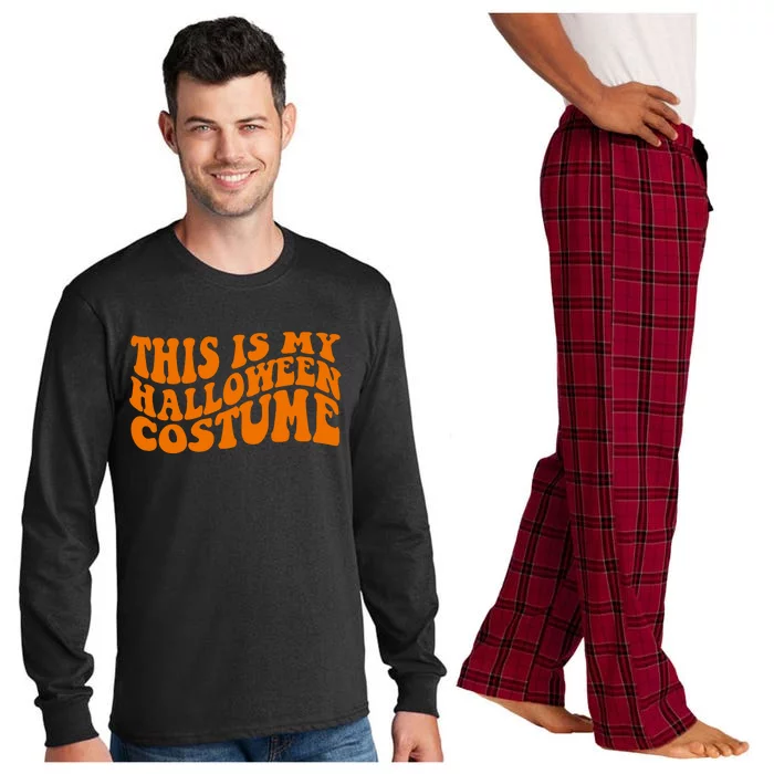 This Is My Halloween Costume Retro Long Sleeve Pajama Set