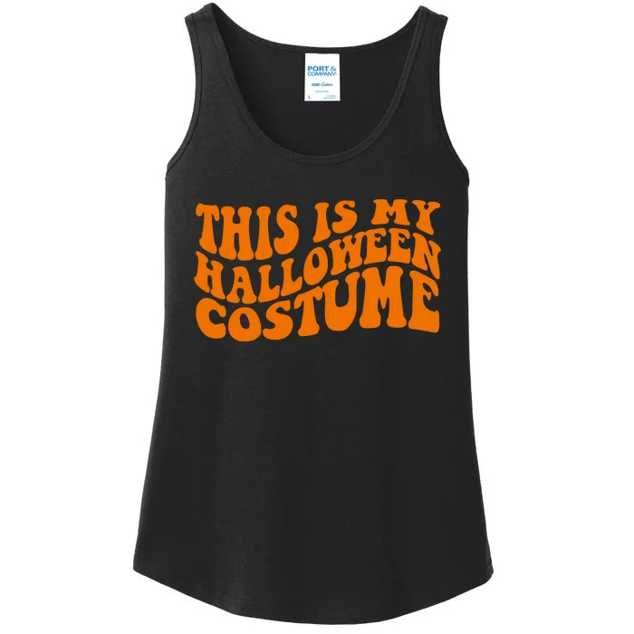 This Is My Halloween Costume Retro Ladies Essential Tank