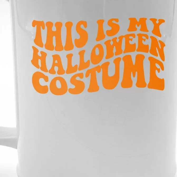 This Is My Halloween Costume Retro Front & Back Beer Stein