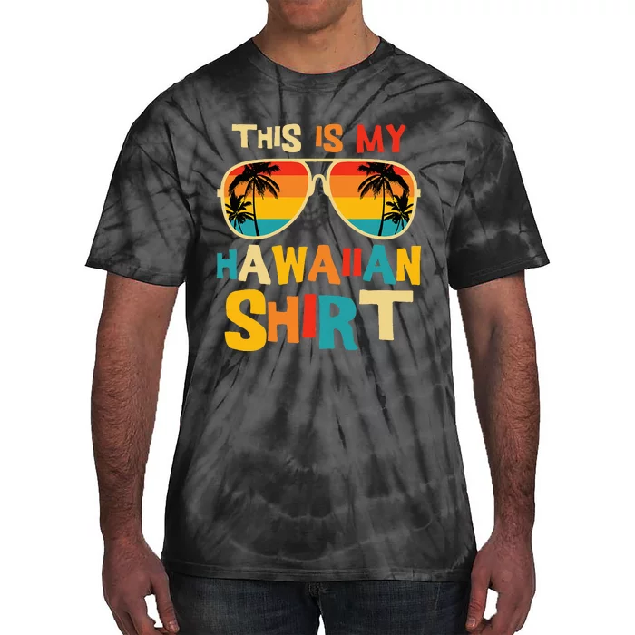 This Is My Hawaiian Tropical Luau Costume Tie-Dye T-Shirt