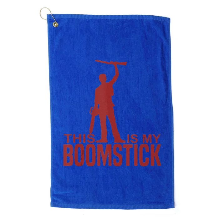 This Is My Boomstick Shotgun Chainsaw Dead Evil Halloween Gift Platinum Collection Golf Towel