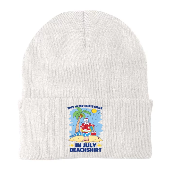 This Is My Christmas In July Beachshirt Funny Xmas Santa Knit Cap Winter Beanie