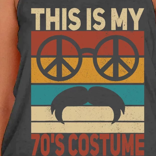 This Is My 70s Costume 70 Styles 70S Disco 1970s Outfit Women's Knotted Racerback Tank