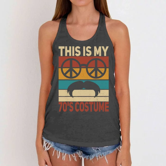 This Is My 70s Costume 70 Styles 70S Disco 1970s Outfit Women's Knotted Racerback Tank