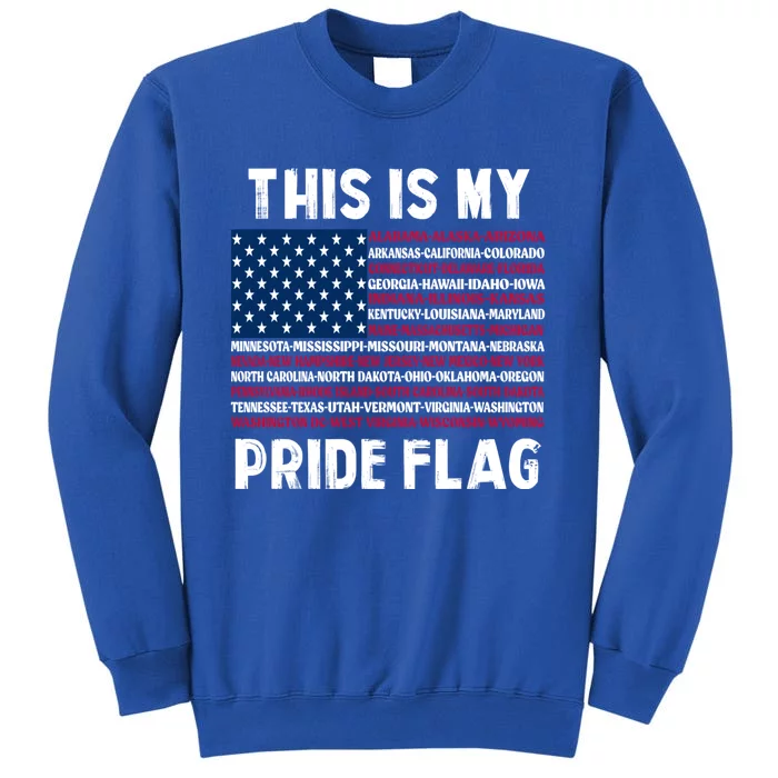 This Is My Pride Flag USA US Flag Sweatshirt