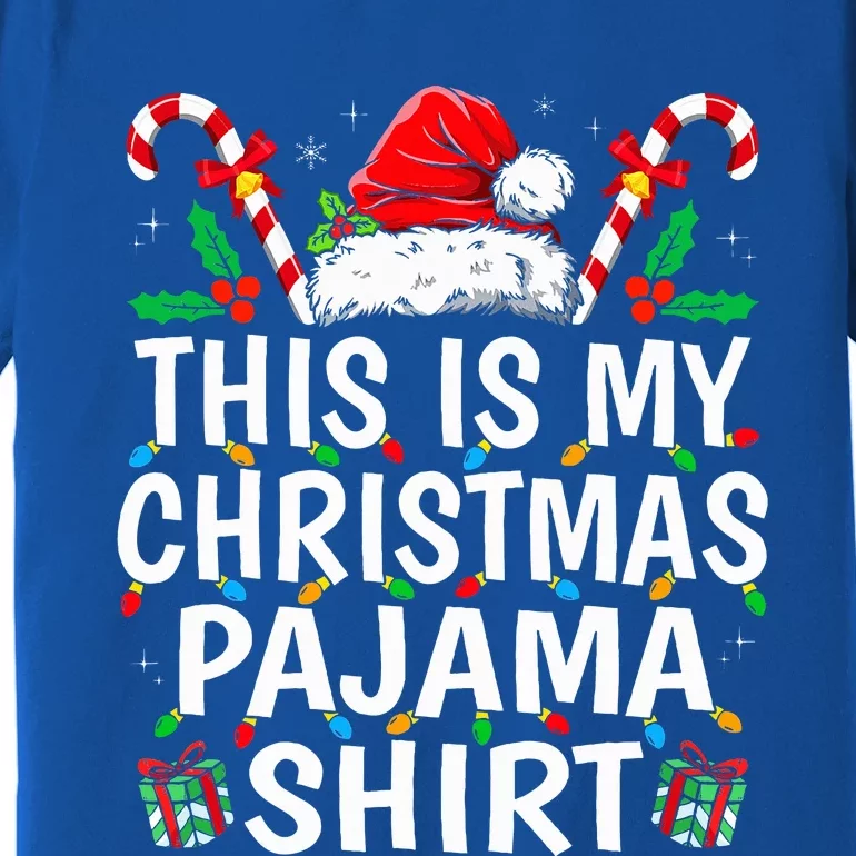 This Is My Christmas Pajama  Funny Xmas PJs Premium T-Shirt