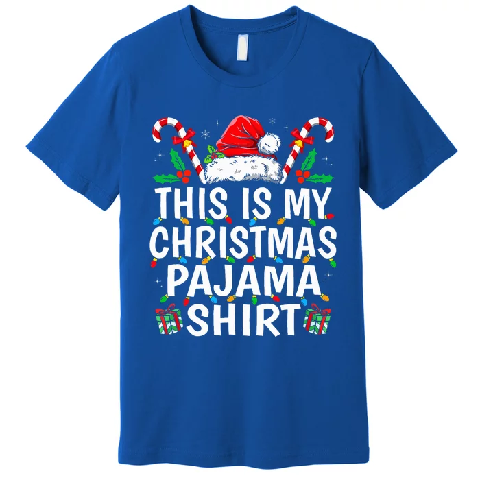 This Is My Christmas Pajama  Funny Xmas PJs Premium T-Shirt