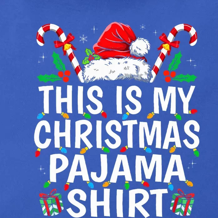 This Is My Christmas Pajama  Funny Xmas PJs Zip Tote Bag