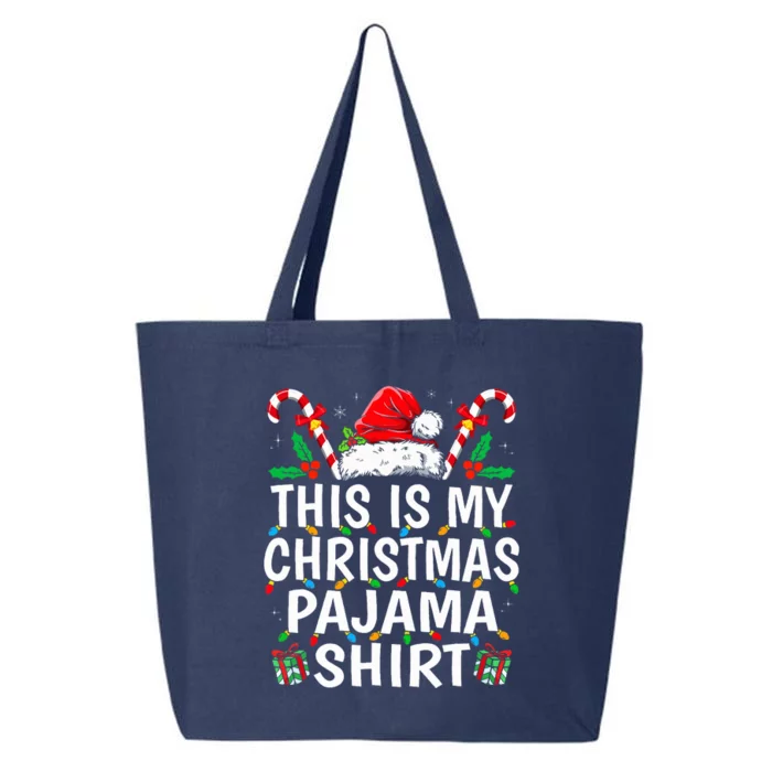 This Is My Christmas Pajama  Funny Xmas PJs 25L Jumbo Tote