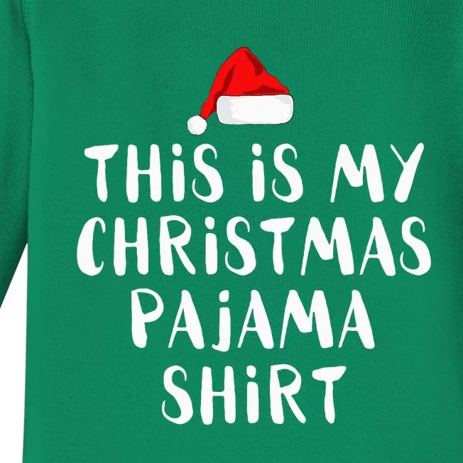 This Is My Christmas Pajama Baby Long Sleeve Bodysuit