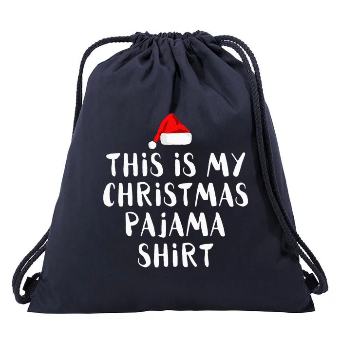 This Is My Christmas Pajama Drawstring Bag