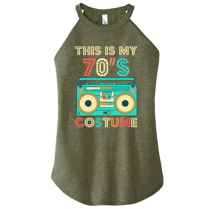 This Is My 70s Costume 1970s Retro Vintage 70s Party Women’s Perfect Tri Rocker Tank