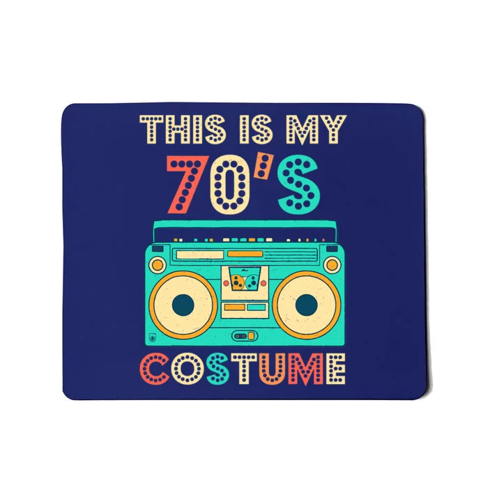 This Is My 70s Costume 1970s Retro Vintage 70s Party Mousepad