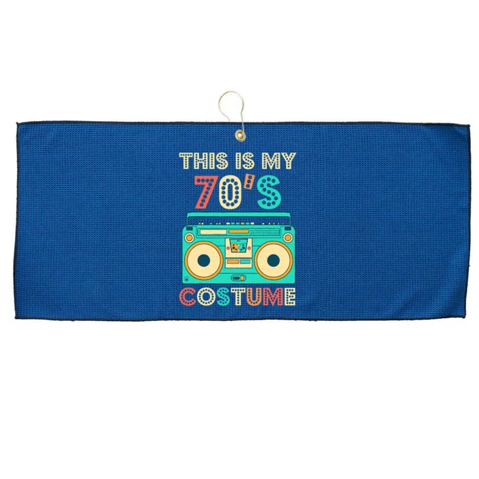 This Is My 70s Costume 1970s Retro Vintage 70s Party Large Microfiber Waffle Golf Towel