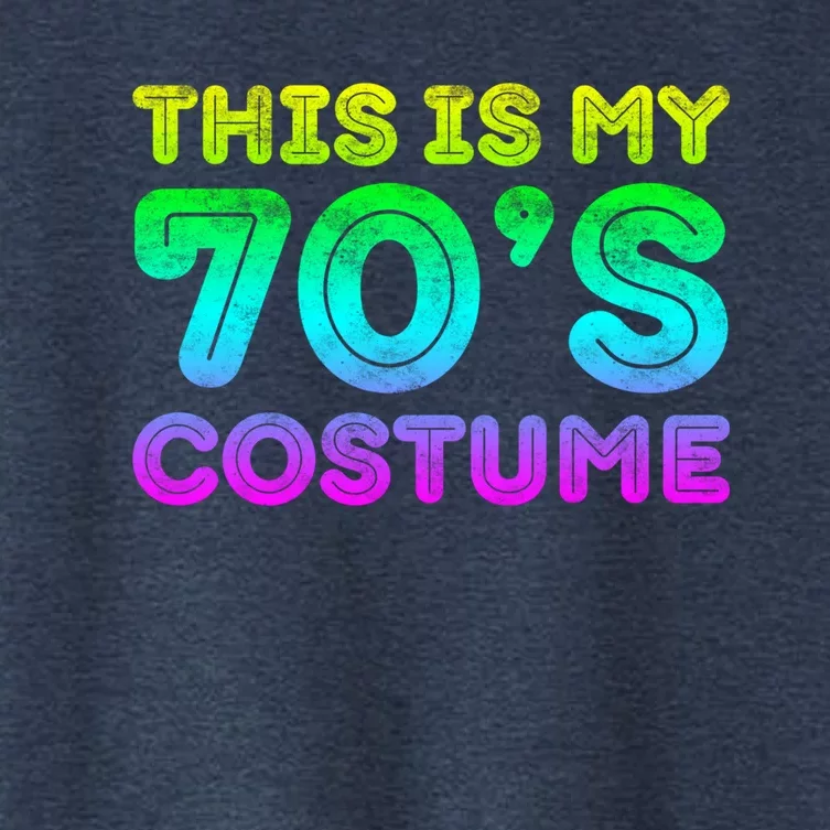 This Is My 70s Costume, 1970s Party Women's Crop Top Tee