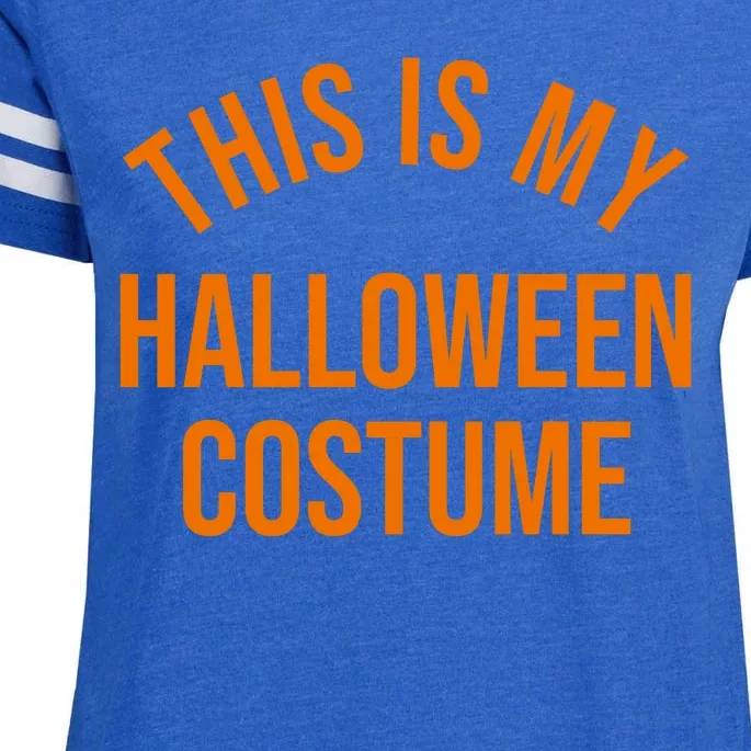 This Is My Halloween Costume Enza Ladies Jersey Football T-Shirt