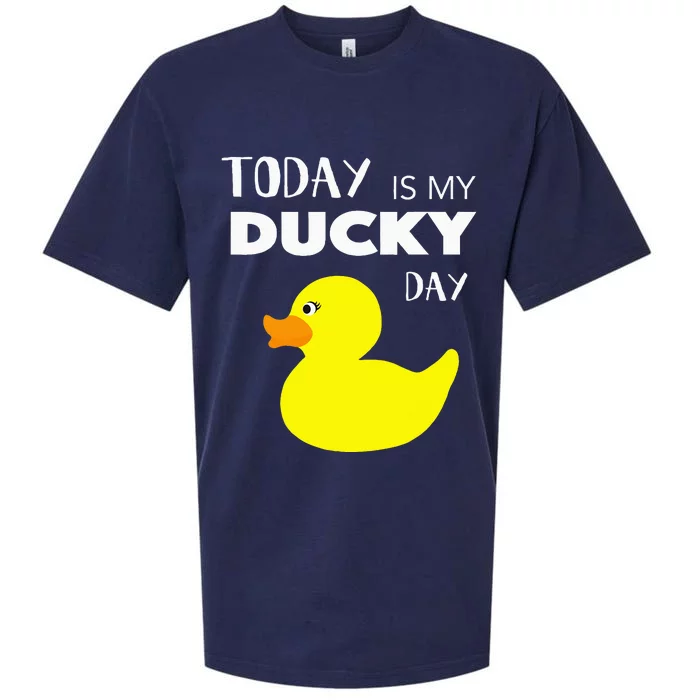 Today Is My Ducky Day I Lucky Day Sueded Cloud Jersey T-Shirt