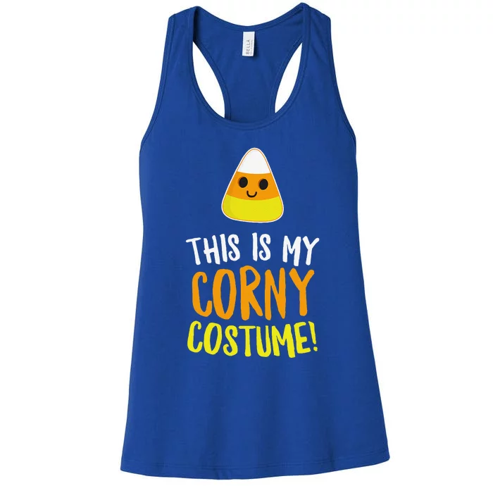 This Is My Corny Costume Funny Halloween Outfit Women's Racerback Tank