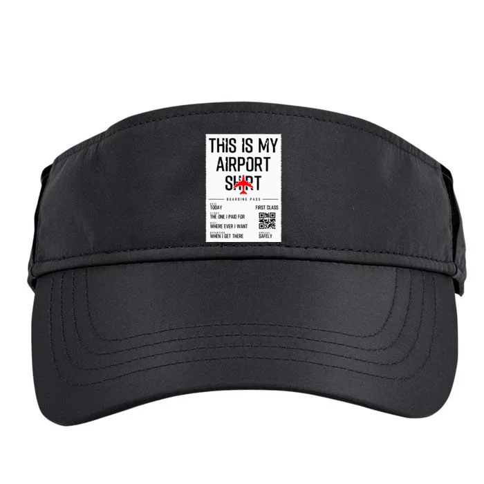 This Is My Airport Family Travel Adult Drive Performance Visor