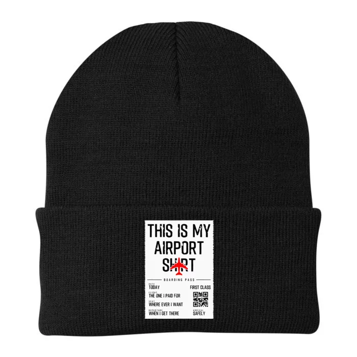 This Is My Airport Family Travel Knit Cap Winter Beanie