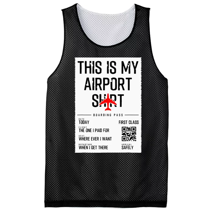 This Is My Airport Family Travel Mesh Reversible Basketball Jersey Tank