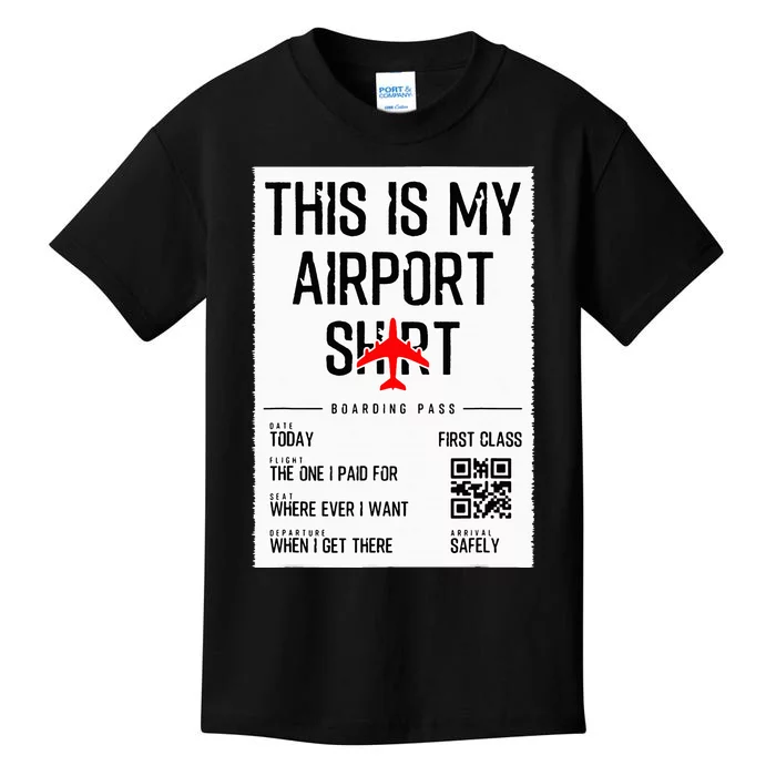 This Is My Airport Family Travel Kids T-Shirt