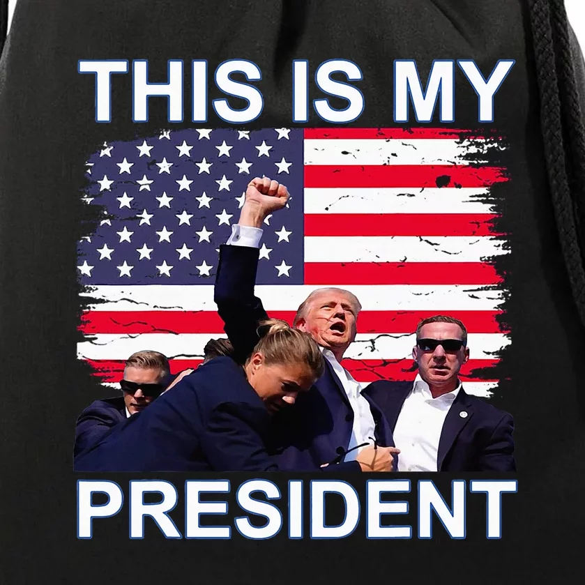 This Is My President Drawstring Bag