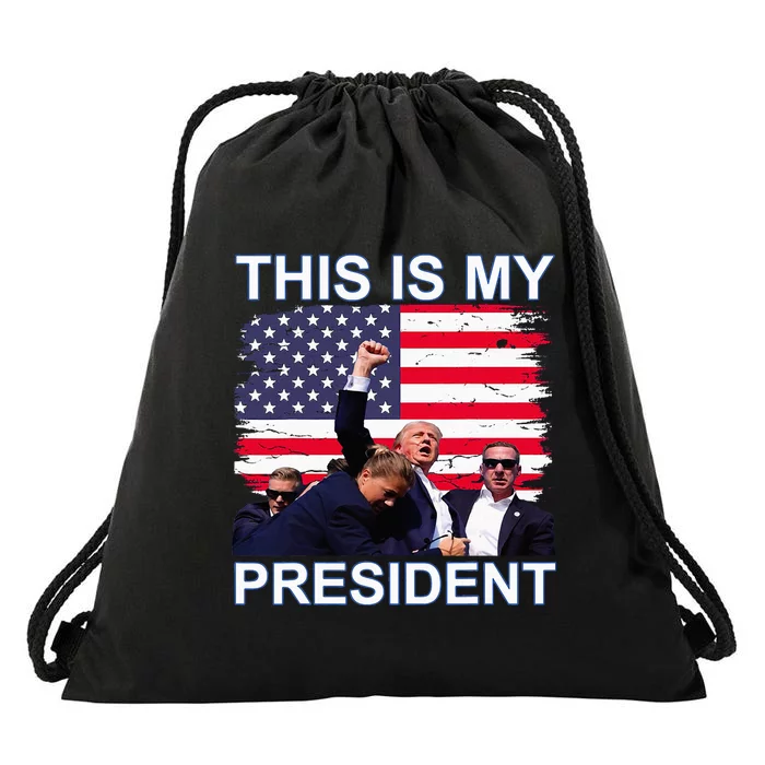 This Is My President Drawstring Bag