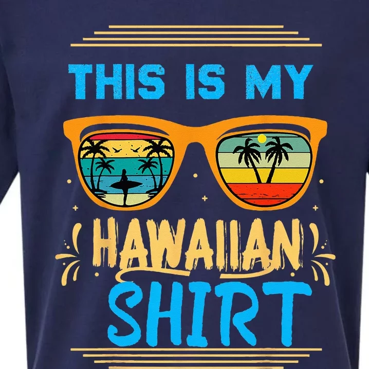 This Is My Hawaiian Tropical Luau Costume Party Hawaii Sueded Cloud Jersey T-Shirt