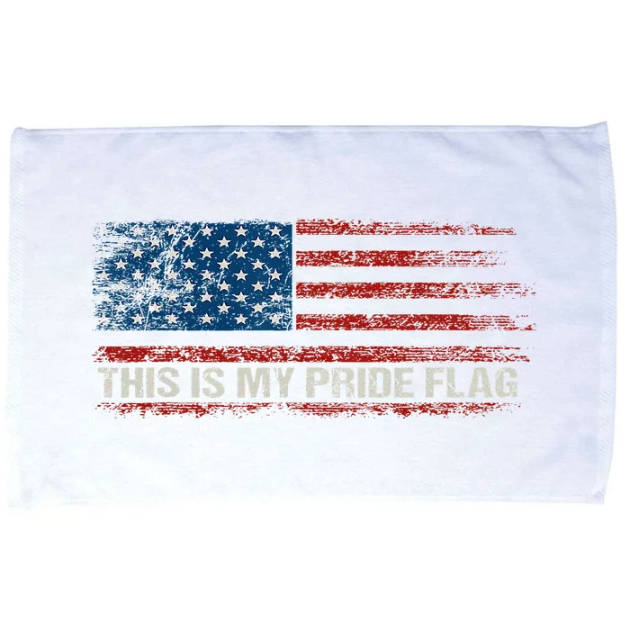 This Is My Pride Flag USA American 4th Of July Vintage Microfiber Hand Towel