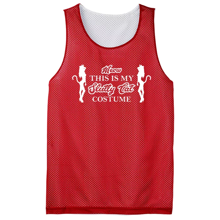 This Is My Slutty Cat Costume Mesh Reversible Basketball Jersey Tank