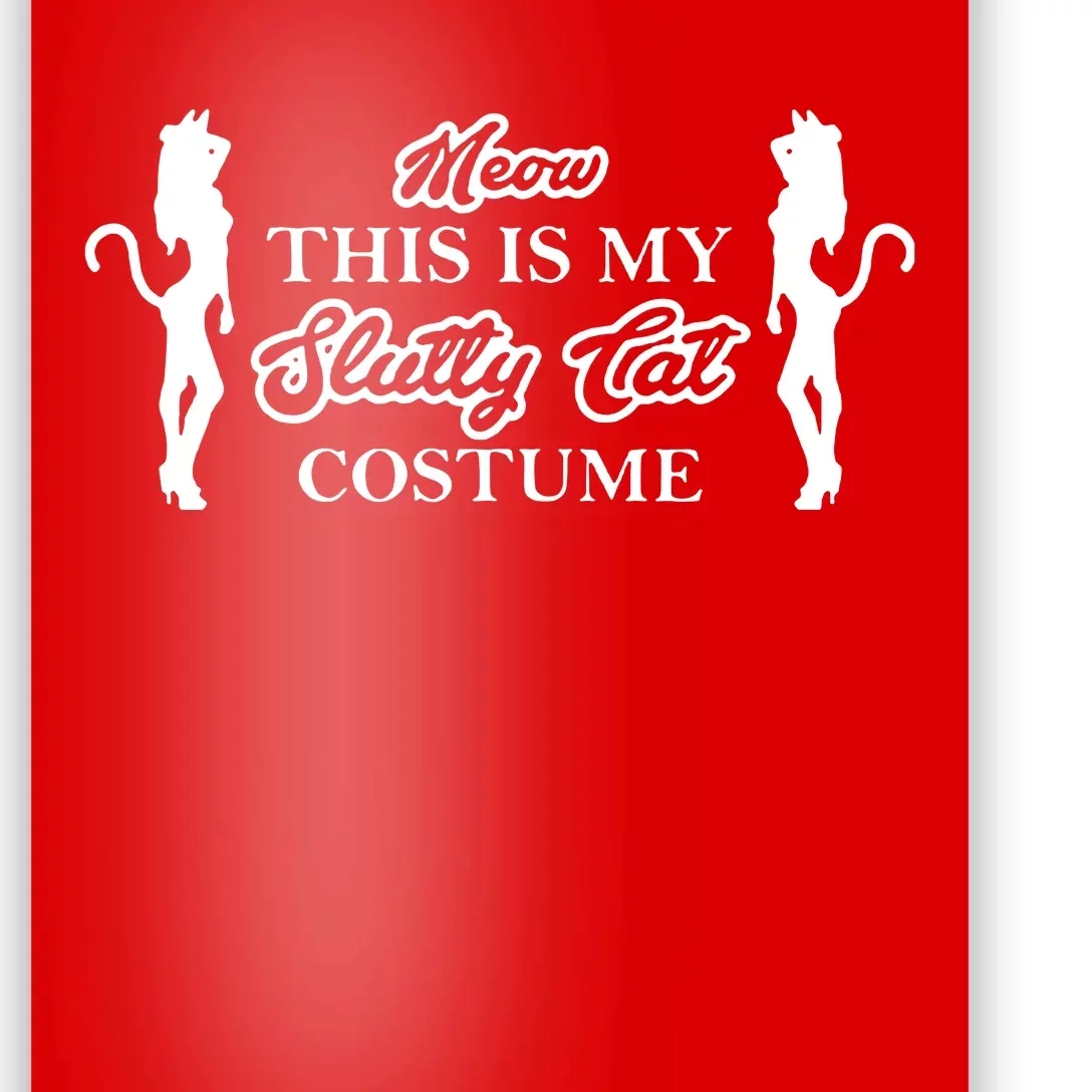 This Is My Slutty Cat Costume Poster