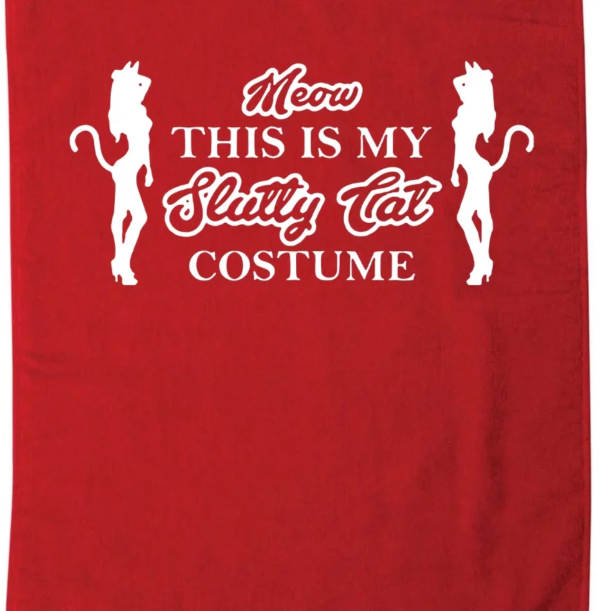 This Is My Slutty Cat Costume Platinum Collection Golf Towel