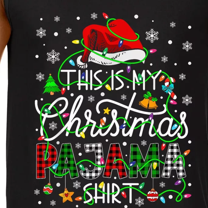 This Is My Christmas Pajama Matching Family Xmas Lights Comfort Colors® Tank Top