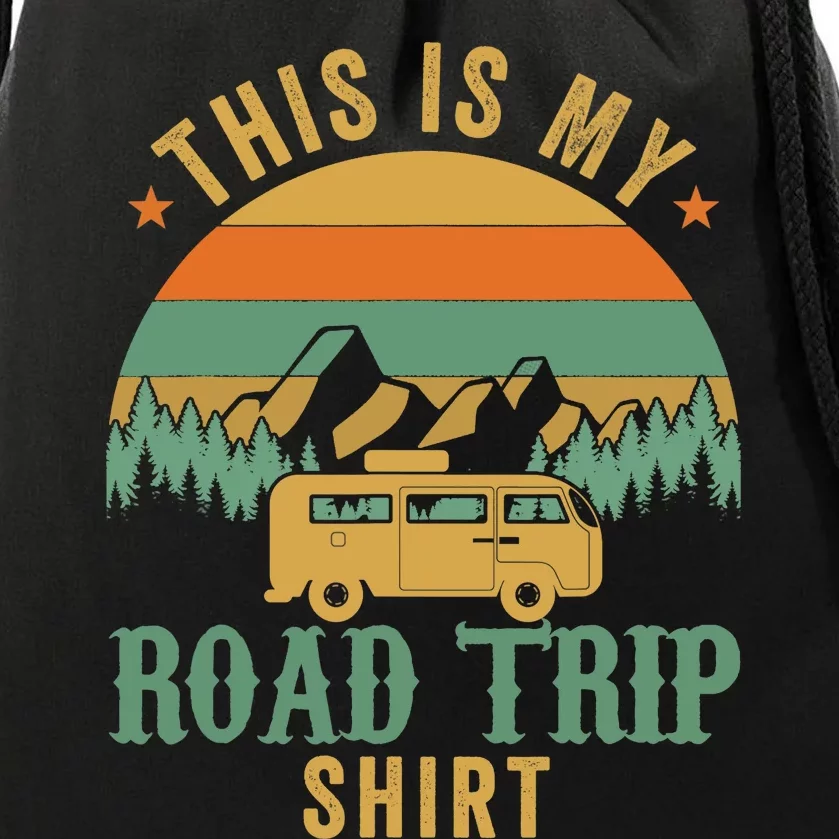 This Is My Road Trip RV Camper Travel Family Vacation Drawstring Bag