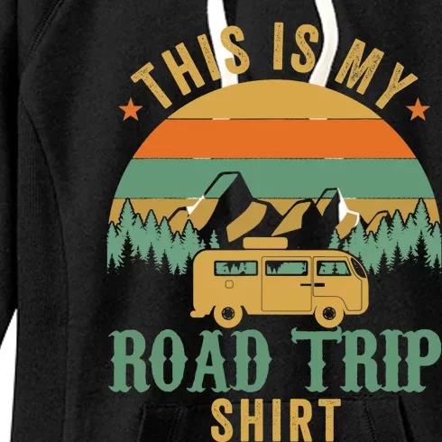 This Is My Road Trip RV Camper Travel Family Vacation Women's Fleece Hoodie