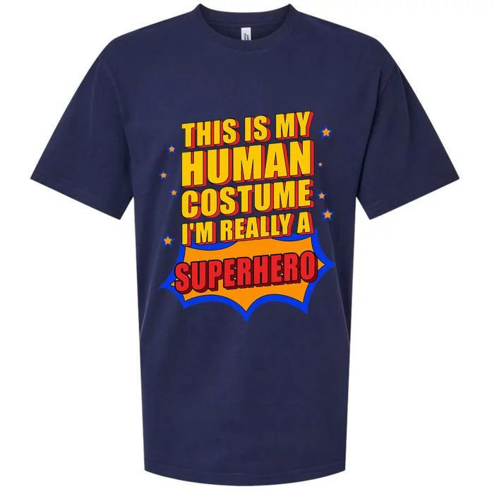 This Is My Human Costume Superhero Sueded Cloud Jersey T-Shirt