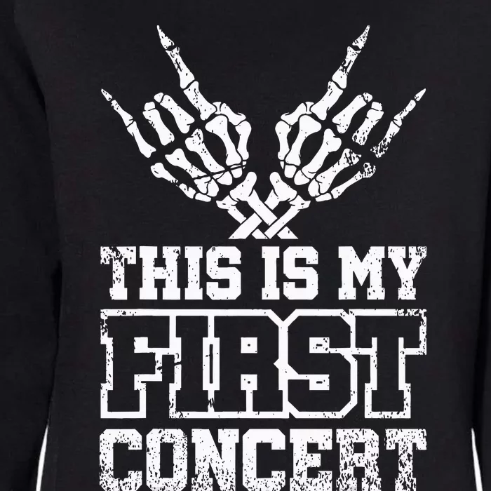 This Is My First Concert Womens California Wash Sweatshirt