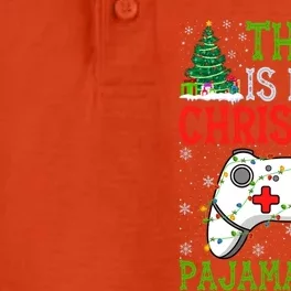 This Is My Christmas Pajama Gamer Santa Video Game Christmas Gift Dry Zone Grid Performance Polo